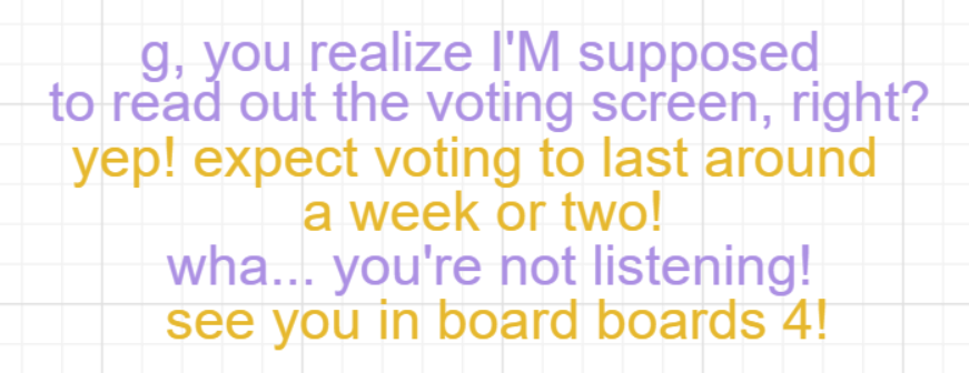 A panel from Ready Oar Knot, episode three of the Board Boards object show by Furretwalk/WalkingFurret.